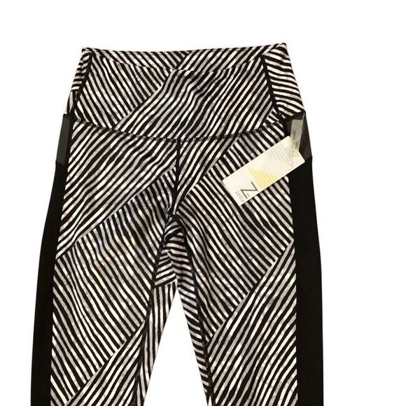 NWT Z By Zella Pants Women's Small Geometric Active Leggings High Waist - Picture 3 of 11